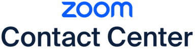 Zoom Contact Center text logo