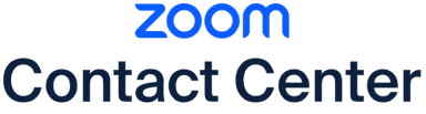 Zoom Contact Center text logo